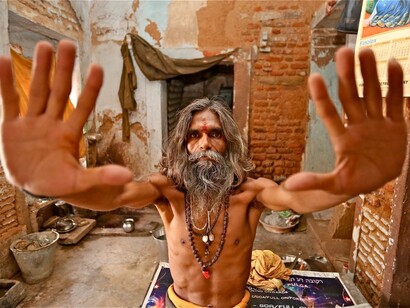 India. Habitante de Varanasi
