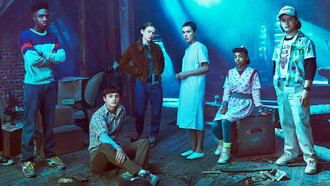 Reparto principal de la serie de televisión 'Stranger Things', creada por los hermanos Duffer