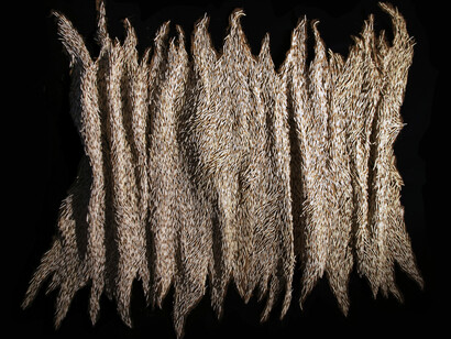 Nnenna Okore, Hide, 2014. Courtesy the Artist and October Gallery,