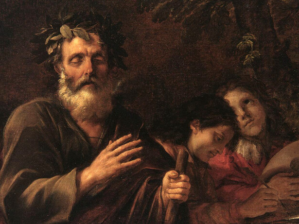 Pier Francesco Mola, Homero y dos discípulos, siglo XVII