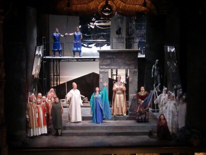 Rappresentazione dell'Aida al Teatro Magnani