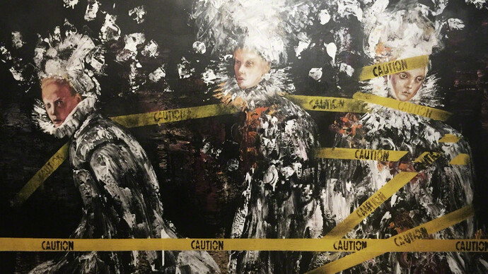 Caution. Courtesy of Lois Lambert Gallery