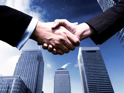 Shaking hands