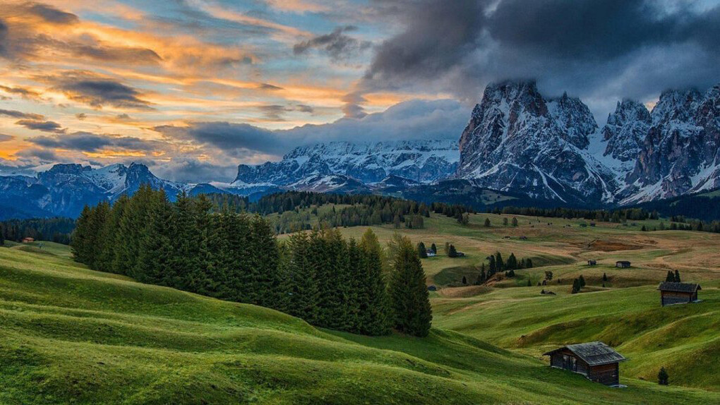Uno splendido paesaggio delle Dolomiti