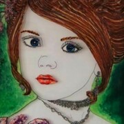 Las Meninas (2012), Hinterglas, verschiedene Motive, 70 x 100 cm