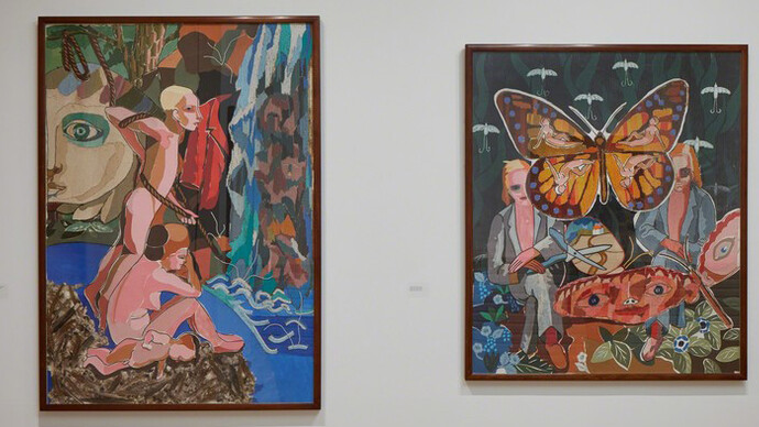 The Art of Steven Campbell, Exhibition view. Courtesy of Marlborough Fine Art