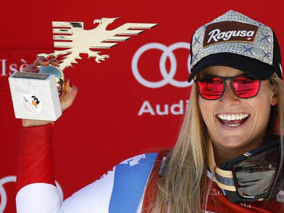 Lara Gut, vincitrice in Val d'Isere