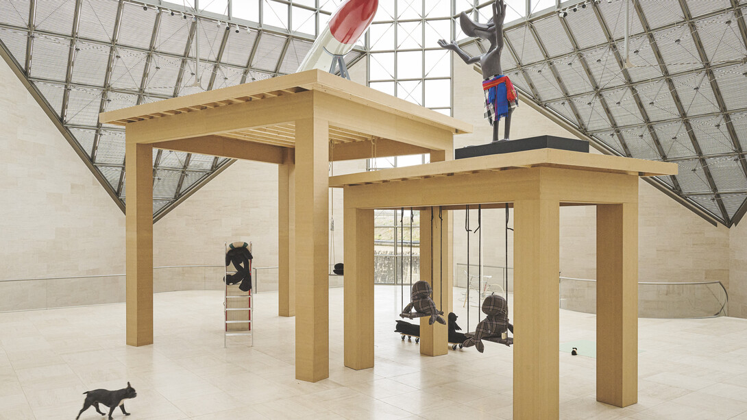 Cosima von Bonin, Songs for gay dogs, Ausstellungsansicht. Mit freundlicher Genehmigung des Mudam Luxemburg