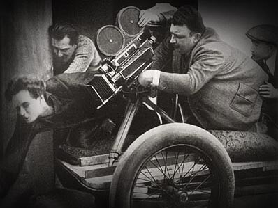 Karl Freund (1890-1969) como camarógrafo durante la grabación de una película