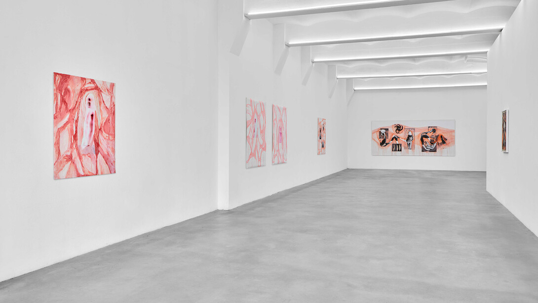 Özlem Altin, Holding, containing, exhibition view. Courtesy of SpazioA Gallery