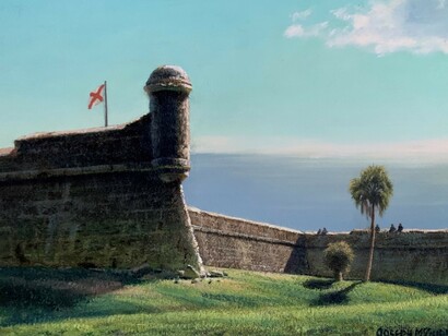 Joseph McGurl, St. Augustine fort, 2021. Courtesy of Palm Avenue Fine Art