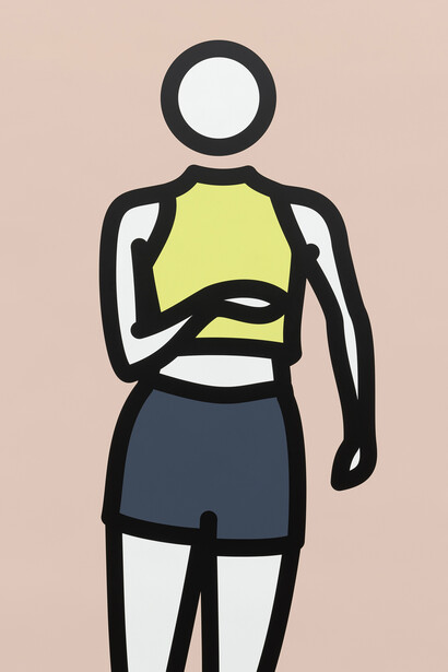 Julian Opie, Dance 4 figure 1 step 2, 2022. Courtesy of Opera Gallery 