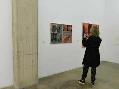 María José Chica, Sustrato, vista de exhibición. Cortesía de Espacio El Dorado