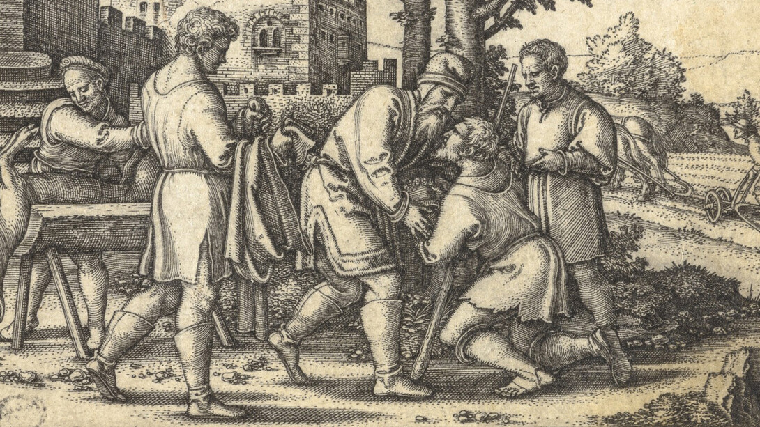 Sebald Beham, The return of the prodigal son (detail), 1540. Courtesy of the State Hermitage Museum