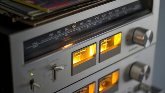 A nostalgic radio playing