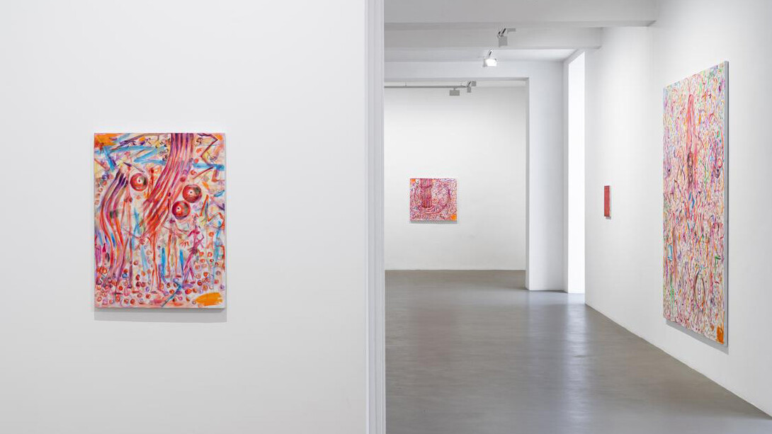 Jutta Koether, ŒuVreS réCenteS, vue d'exposition. Avec l'aimable autorisation de la Galerie Chantal Crousel