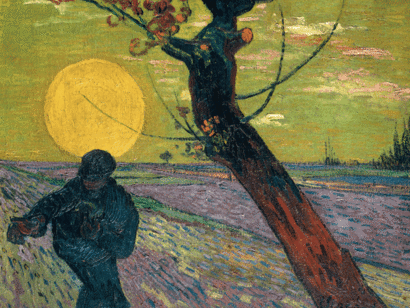Vincent Van Gogh, Le semeur, soleil couchant, 1888, huile sur toile, 73 x 92 cm. Fondation Collection E.G. Bührle, Zurich  photo SIK-ISEA, Zurich (J.-P. Kuhn)