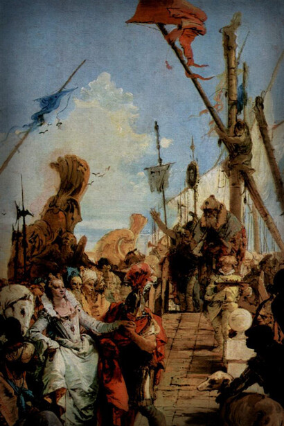 Incontro tra Antonio e Cleopatra, opera di Giovanni Battista Tiepolo