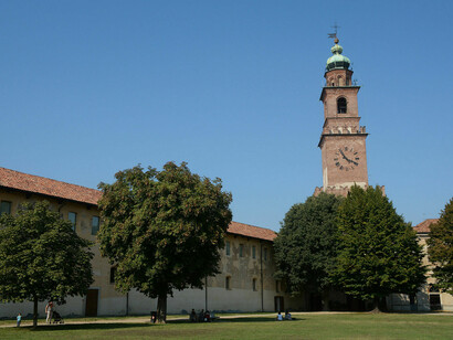 Esterno del Castello di Vigevano, Italia