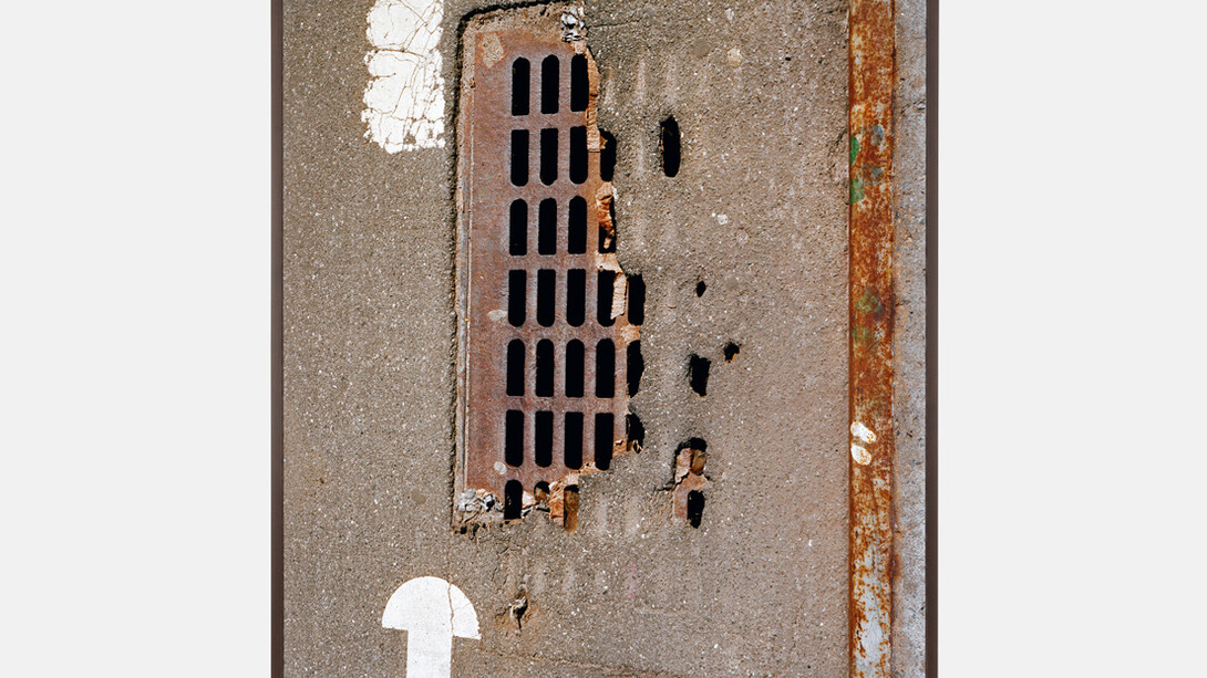 Matt Keegan, Paved Grate, 2014, C-print, 116.8 x 152.4 cm, 69 x 46 in, framed: 61 x 46.75 in. Edition of 5 plus 2 artist's proofs