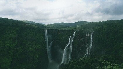 Waterfall in Karnataka, India 