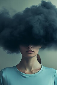 The emotional journey of a person grappling with extreme expectations, disappointment, and the harsh realities of life captured in a powerful image