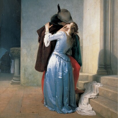 Francesco Hayez, Il bacio, 1867, Pinacoteca di Brera, Milano, Italia