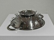 Mona Hatoum, No way IV, 2013, stainless steel, 7,7 x 29 x 22,3 cm