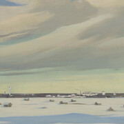 Eero Nelimarkka, Ostrobothnian plains (detail), 1964. Courtesy of Ateneum