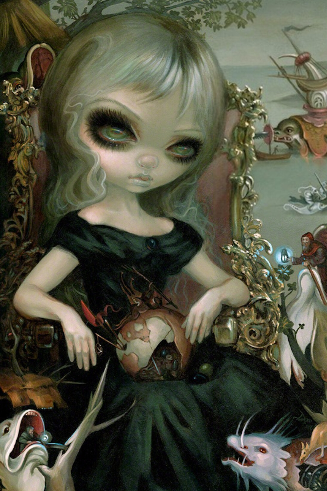 Jasmine Beckett-Griffith, Bosch Princess, 2016. Courtesy of Jonathan LeVine Gallery