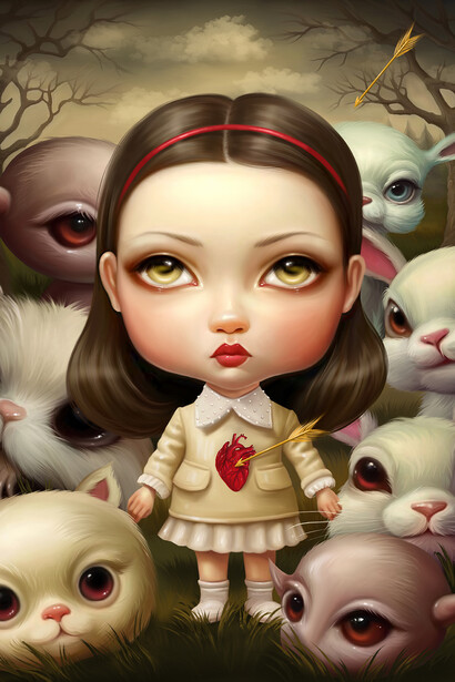 Mary Perkins, The misbehavers, exhibition painting. Courtesy of Erarta Museum