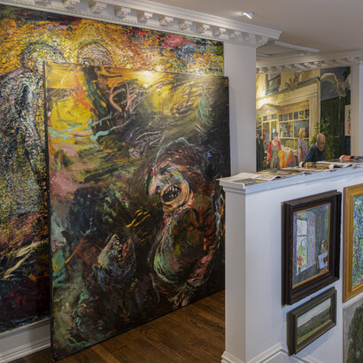 Fine Art conversations/Five artists, photo by Patricia Burke. Courtesy of the James Yarosh Associates Gallery 