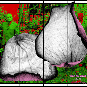 Gilbert & George ROSEMANCE, 2019 Mixed media
226 × 263 cm
89 × 103 1/2 inches
© Gilbert & George
Courtesy the artists and Sprüth Magers
