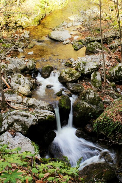Caída de agua en les gorges de Carança Foto: Sabrina Guitart