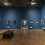 Ismael Nery, Armadilha moderna, vista da exposição. Cortesia da Pinacoteca