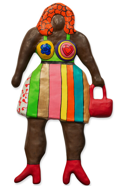 Niki De Saint Phalle, Do you like my new dress, black (Remembering), 1997 - 2000. Courtesy of Opera Gallery