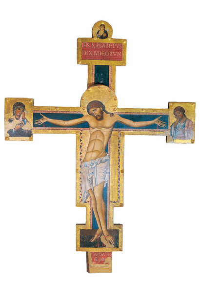 Giunta di Capitino, (Pisa, fine del XII secolo - doc. ancora nel 1265), Crocifisso dipinto, 1236 circa, Tavola, Assisi, Museo della Porziuncola
