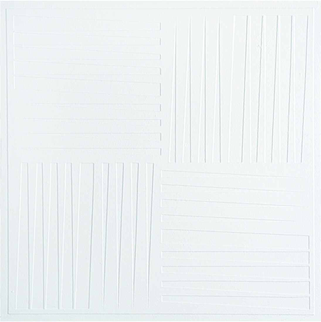 Gianfranco Zappettini, Strutture in BX n. 1, 1969, acrilico su tela, 50 x 50 cm