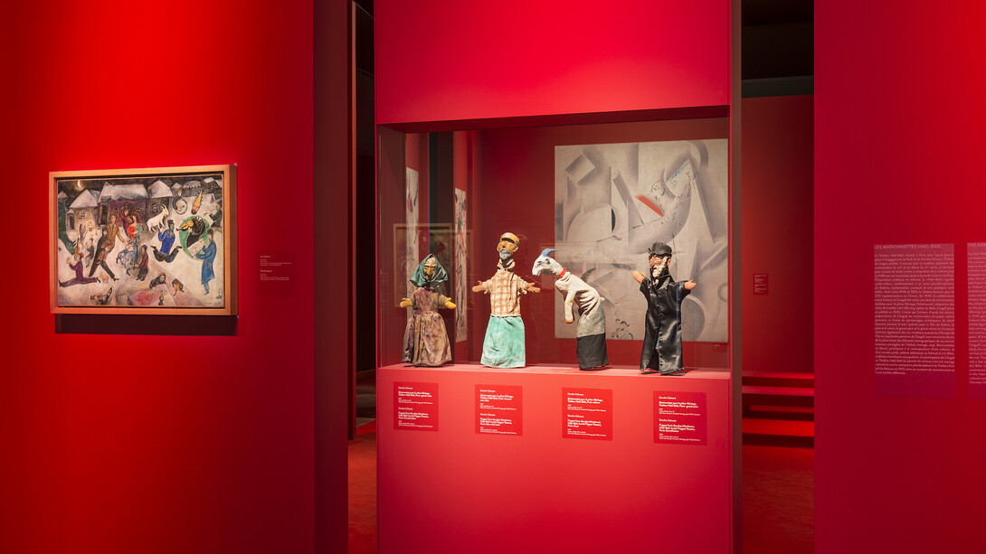 Chagall: Colour And Music, Exhibition view. Courtesy of The Montreal Museum of Fine Arts 