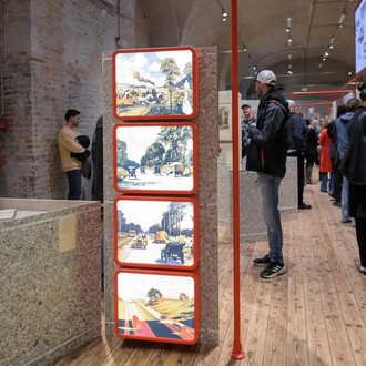 Suburbia. Leben im amerikanischen traum, ausstellungsansicht. Mit freundlicher genehmigung des Architekturzentrum Wien