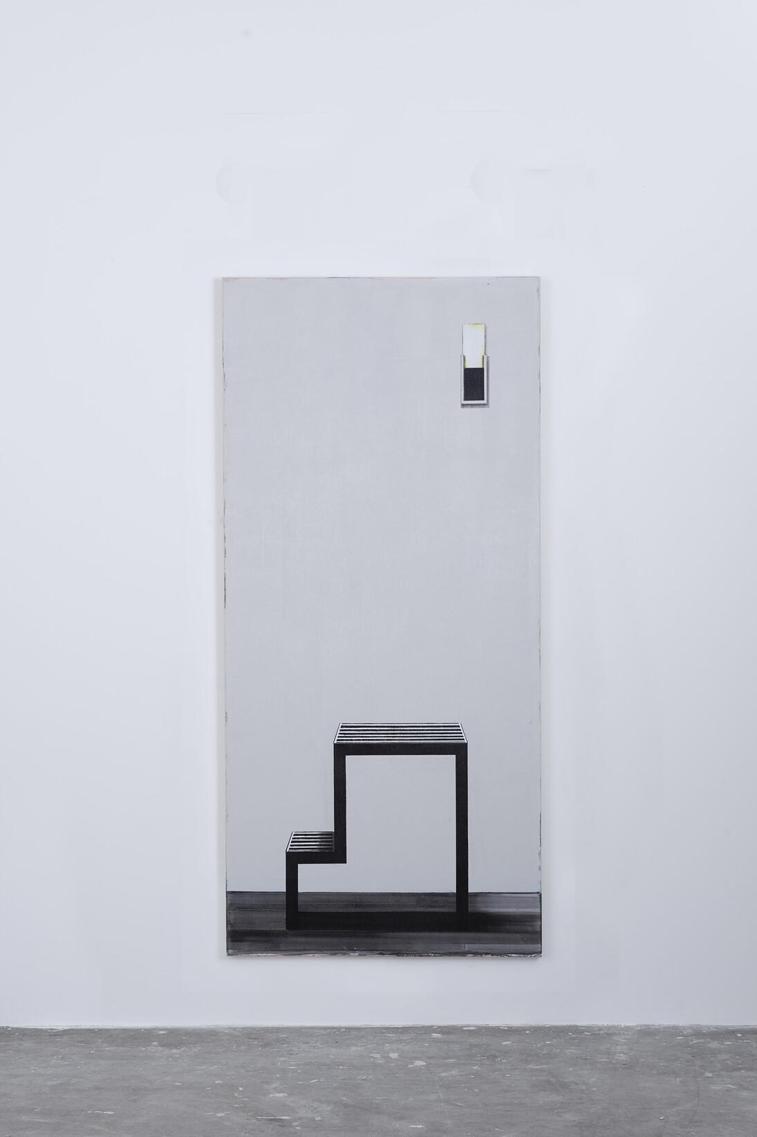 Michael Simpson, Leper Squint (2015), oil paint on canvas, 230 x 107 cm, courtesy the artist