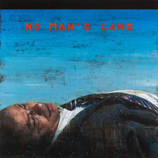 François Bard, No Man's Land, 2014, Oil on Canvas, 51" x 51"