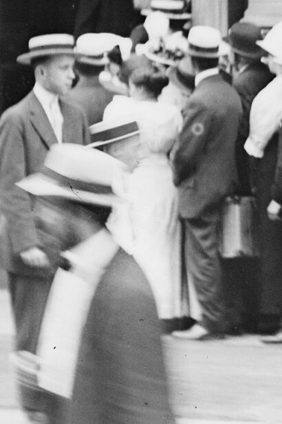 Fila en el German American Bank, 1914