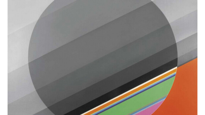 Eugenio Carmi, Controimmagine 40, 1974, 140 x 140 cm, acrilici su tela