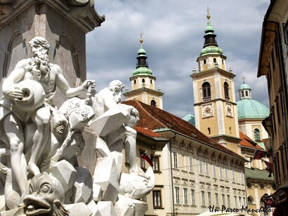 Liubliana, Eslovenia. Centro monumental