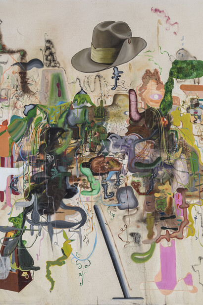 Michael Bauer, Creme Dream 4, 2015, Oil on canvas, 183.7 x 152.7 cm, 72 3/8 x 60 1/8 ins