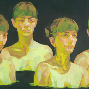 Rachel Gregor, Four bathers, 2024. Courtesy of Hashimoto Contemporary 