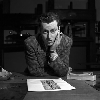Kurt Ammann, Bernard Buffet, Parigi, 1952. Courtesy 29 Arts in Progress
