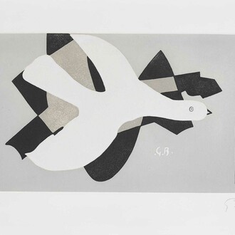 L’oiseau et son ombre II, Georges Braque, 1961
Etching
Paper 52.5 x 74.5 cm / image 33.5 x 58.5 cm
Edition of 75
