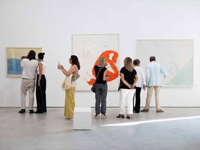 Virgilio Guidi e Tancredi Parmeggiani, Guidi - Tancredi. Un nodo invisibile, veduta della mostra. Cortesia del Centro Italiano Arte Contemporanea